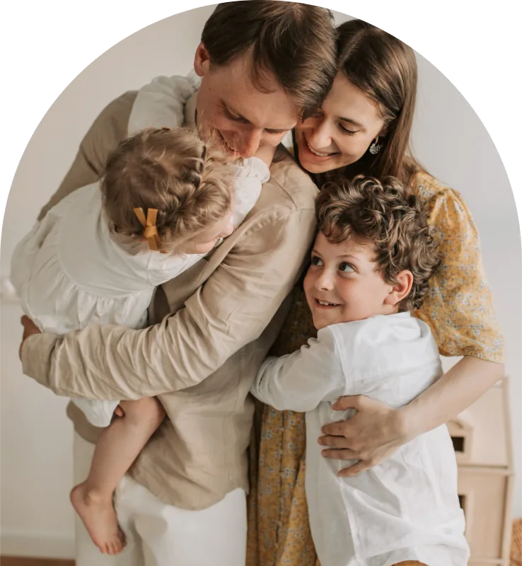A family at home